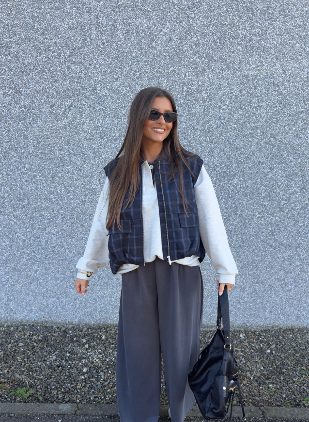 SYLVIE - Broek Grijs