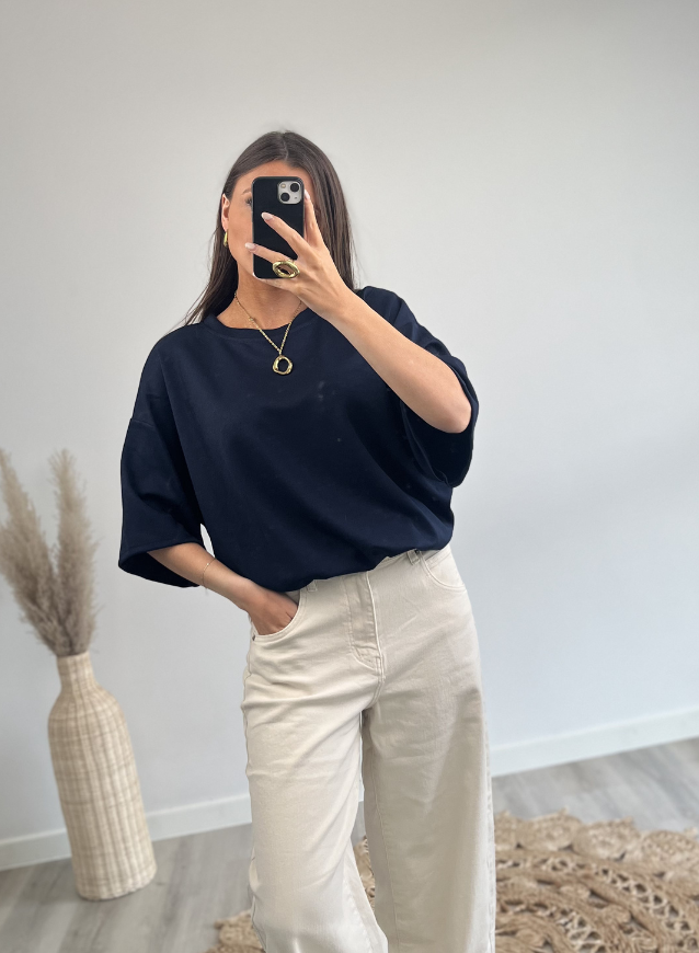 T-shirt pofeffect marine