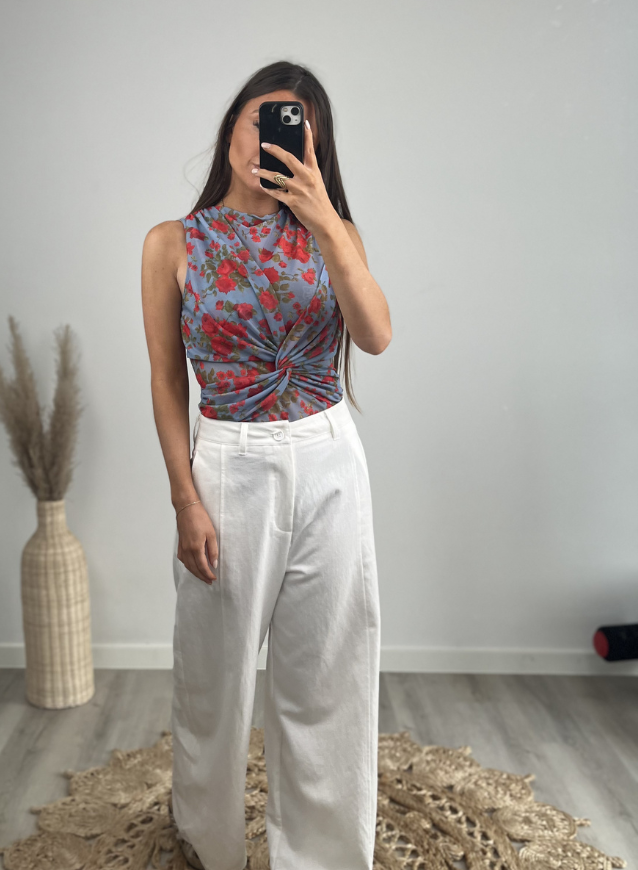 White pants Straight