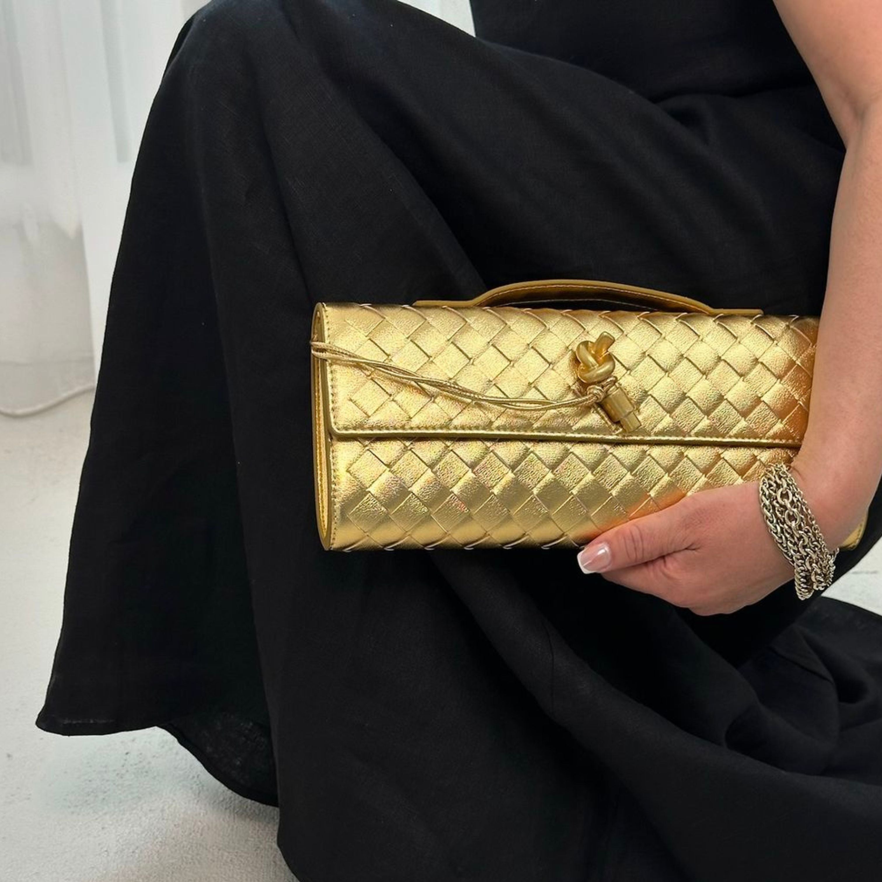 Bianca Woven Clutch