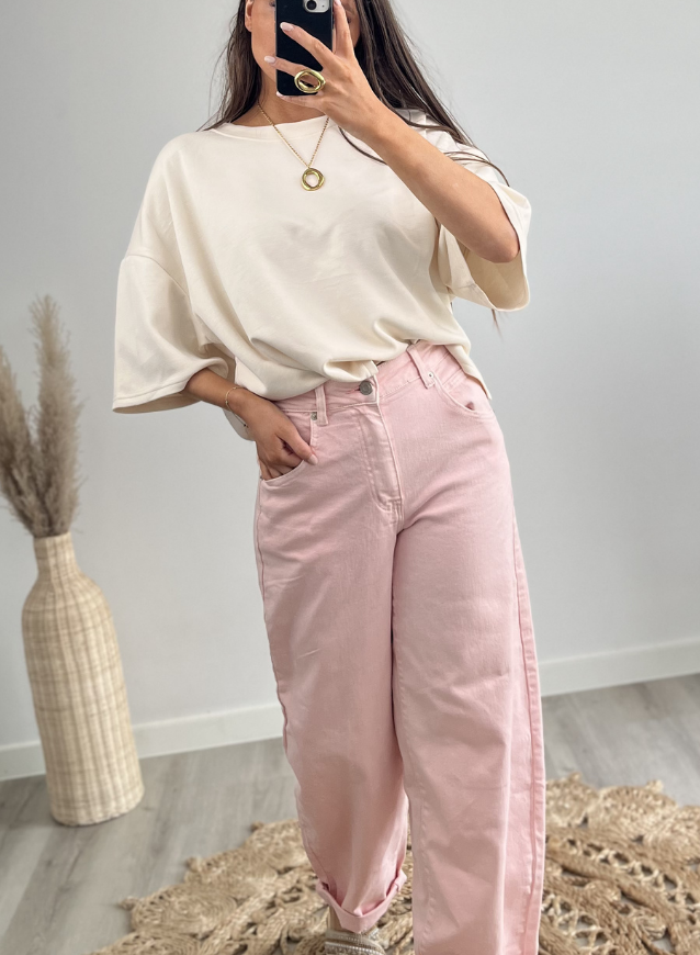 AILY - Balloon Jeans Pink
