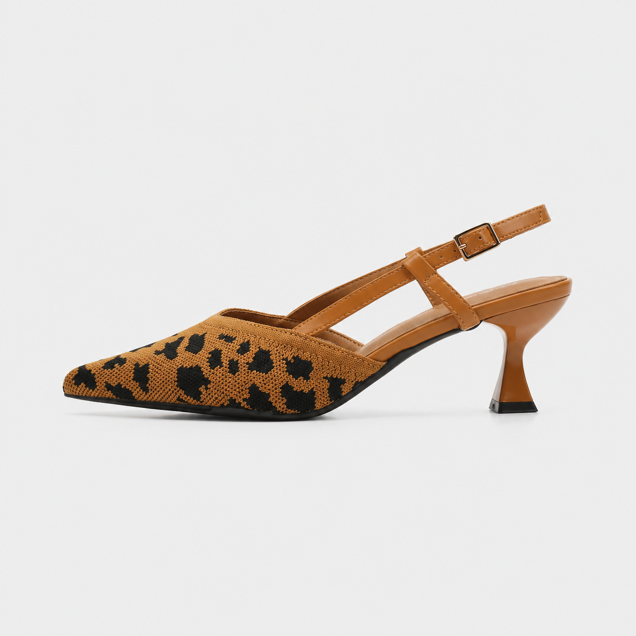 Luna | Slingback Kitten Heel Leopard