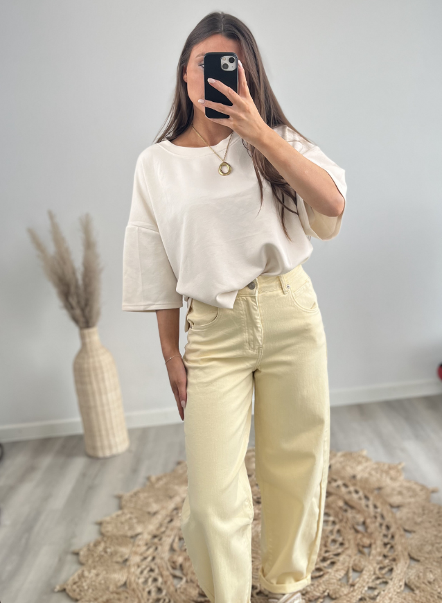 AILY - Balloon Jeans Butter Yellow