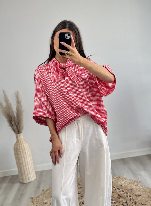 Vichy Blouse Rood