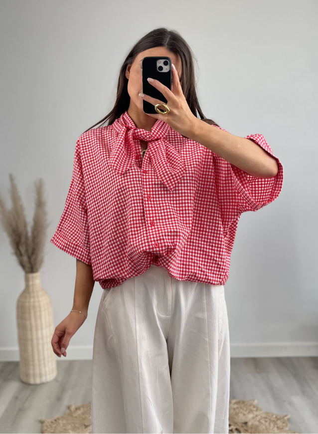 Vichy Blouse Rood