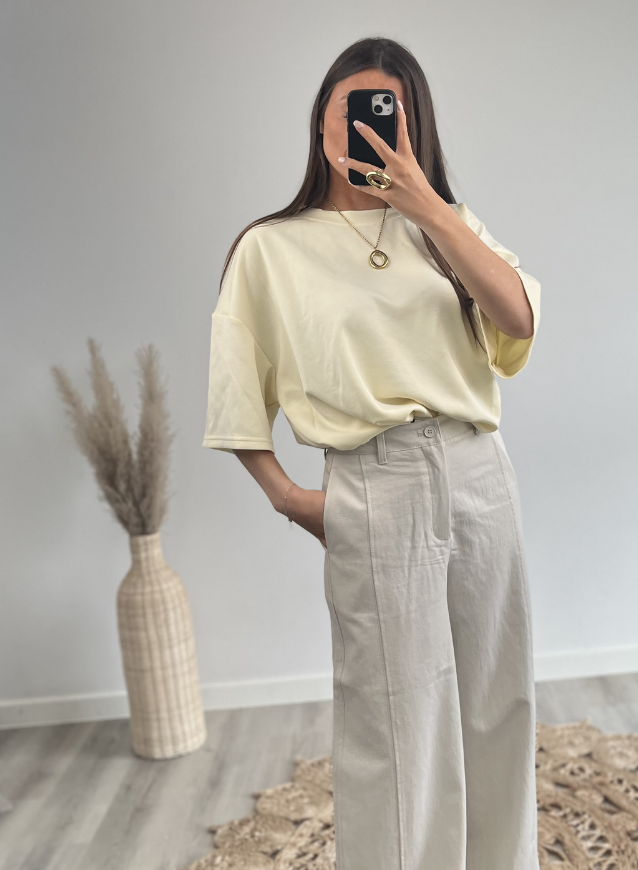 T-shirt Butteryellow