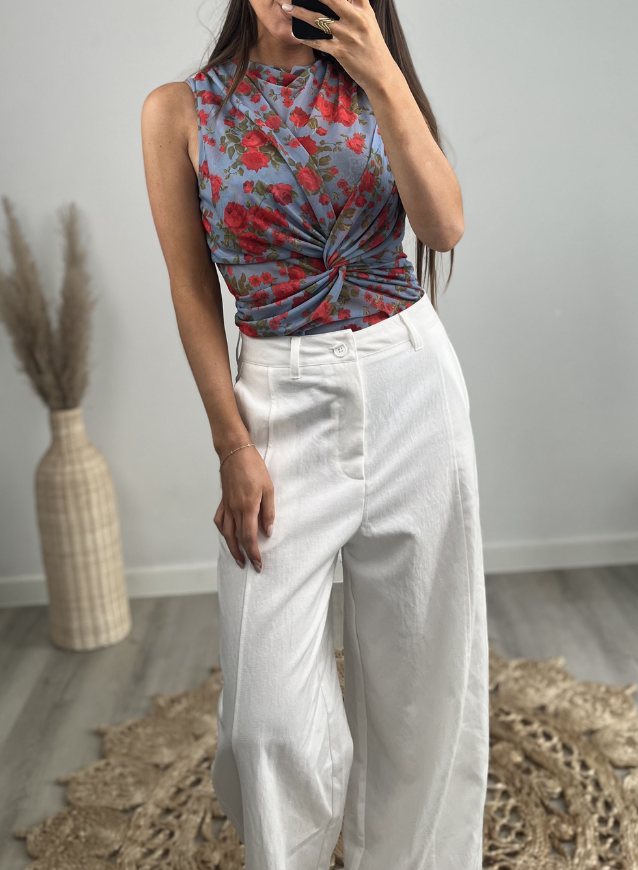 White pants Straight