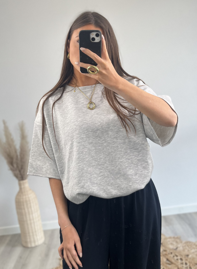 T-shirt pofeffect Grijs