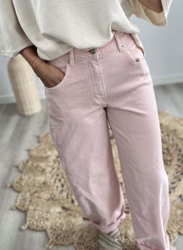 AILY - Balloon Jeans Pink