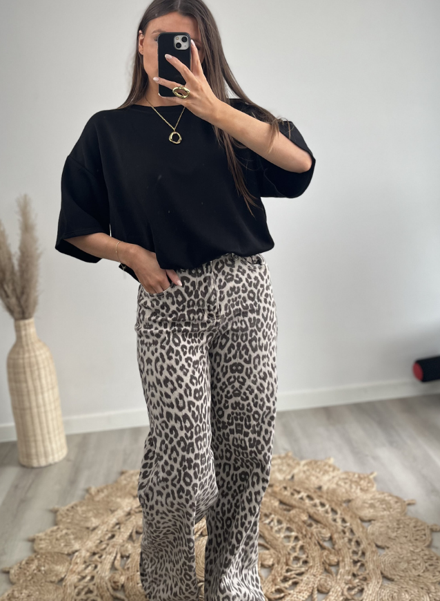 T-shirt pofeffect Zwart